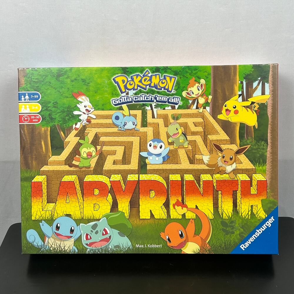 Pokémon Labyrinth Board Game Ravensburger Family Games Kids Adults 2-4 Players